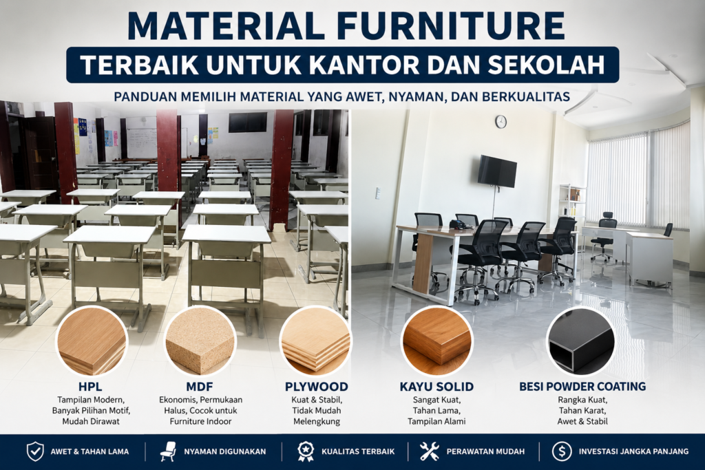 Panduan material untuk kantor dan sekolah